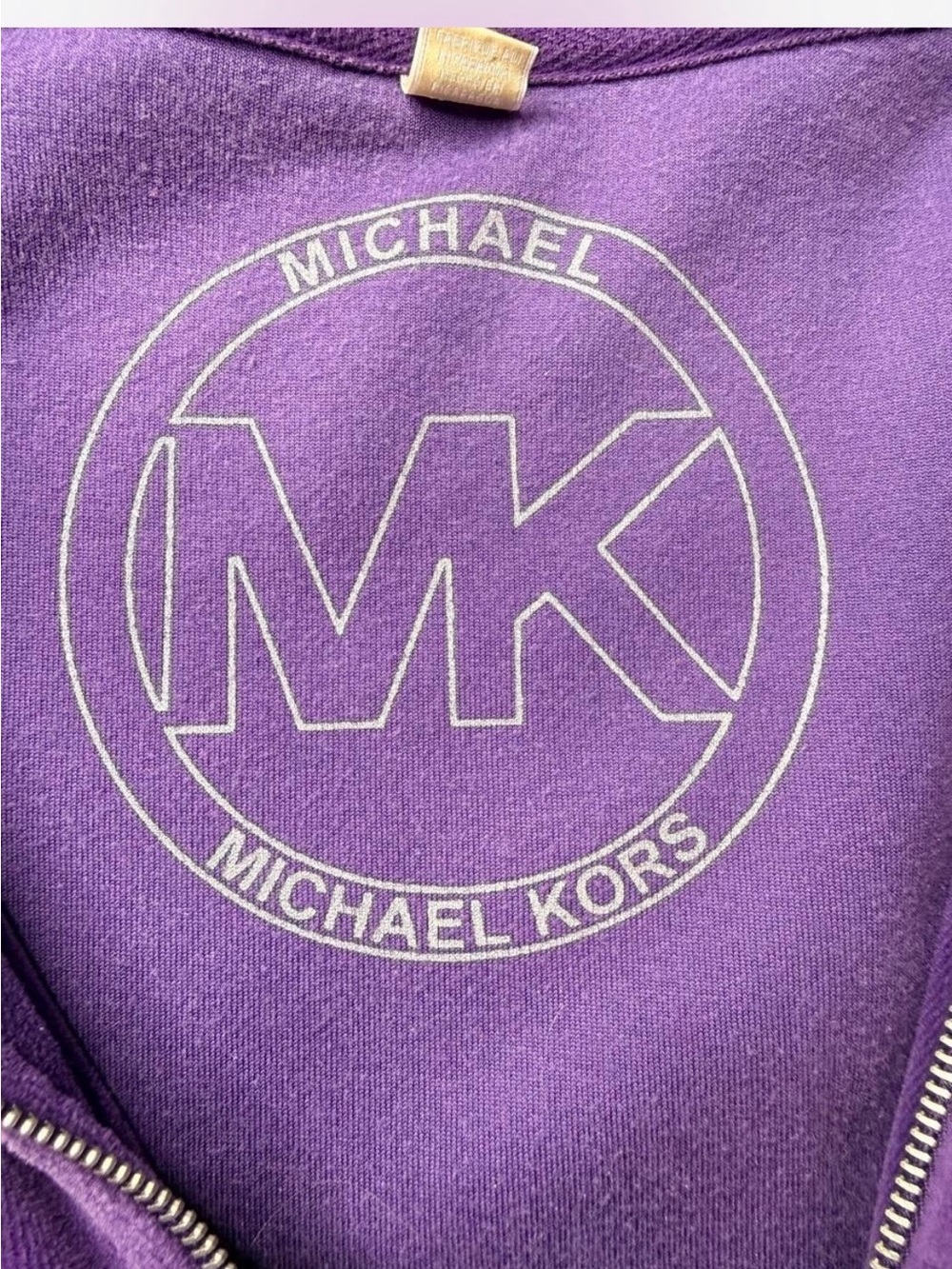 MICHAEL Michael Kors Purple Velour Tracksuit Set Zip Jacket Pants Y2K - Picture 2 of 7